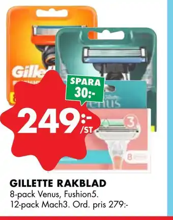 ÖoB Gillette rakblad erbjuda
