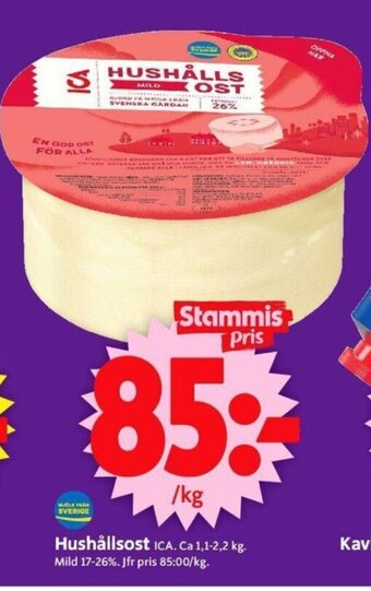 ICA Supermarket Hushållsost erbjuda