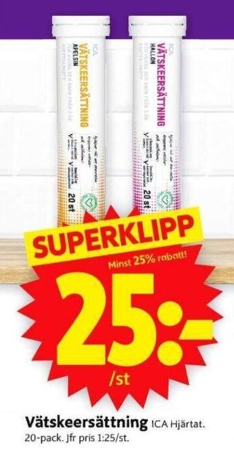 Vätskeersättning