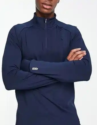 Asos 4505 – träningssweatshirt med kort dragkedja