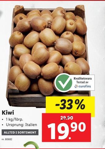 Lidl Kiwi erbjuda