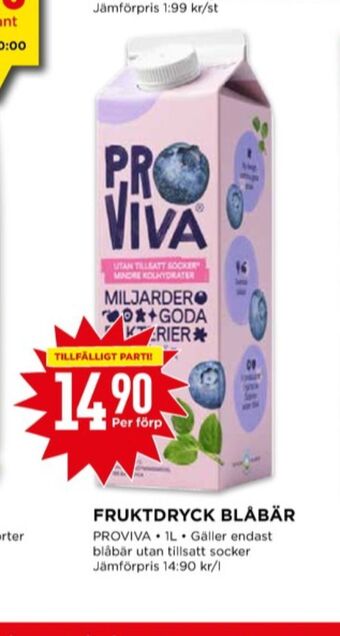 Willys Proviva fruktdryck erbjuda