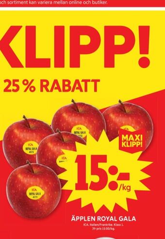ICA Maxi Ica äpplen erbjuda