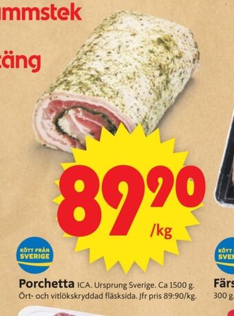 ICA Supermarket Ica porchetta erbjuda