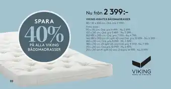 Seng Viking beds of sweden bäddmadrass erbjuda
