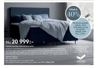 Seng Viking beds of sweden sängar erbjuda