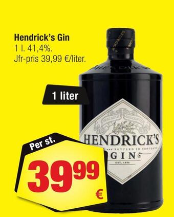 Calle Hendrick's gin erbjuda