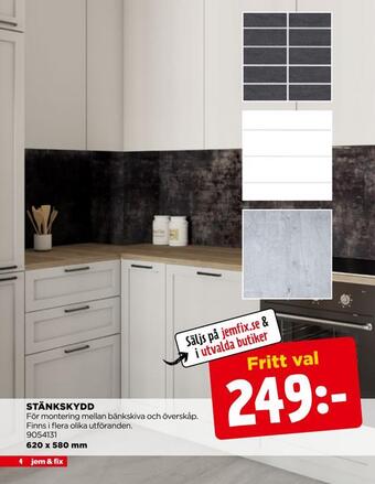 Jem&Fix Stänkskydd erbjuda
