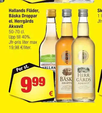 Calle Hallands fläder, bäska droppar el. herrgårds akvavit erbjuda