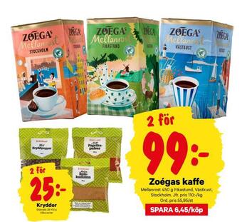 City Gross Zoégas kaffe erbjuda