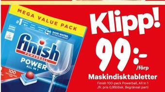 City Gross Maskindisktabletter erbjuda