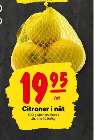 City Gross Citroner i nät erbjuda