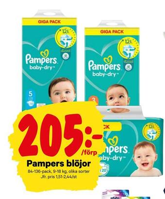 City Gross Pampers blöjor erbjuda