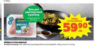 Coop Extra Färsk kycklingfilé erbjuda