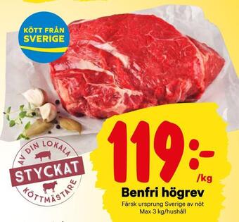 City Gross Benfri högrev erbjuda