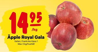 City Gross Äpple royal gala erbjuda