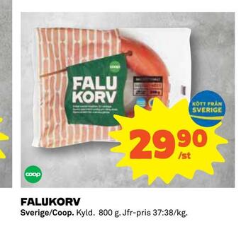 Coop Daglivs Falukorv erbjuda