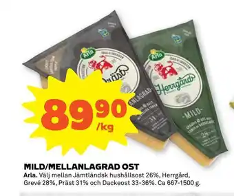 Coop Forum Mild/mellanlagrad ost erbjuda