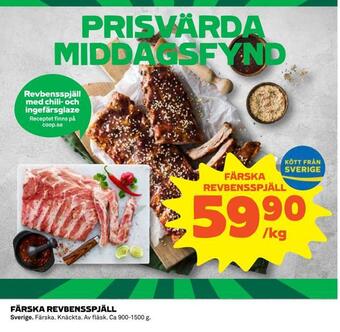 Färska revbensspjäll