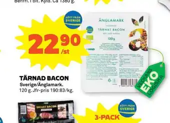 Tärnad bacon