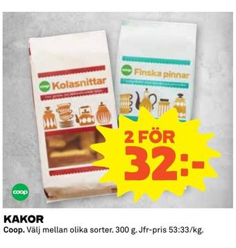 Coop Extra Kakor erbjuda