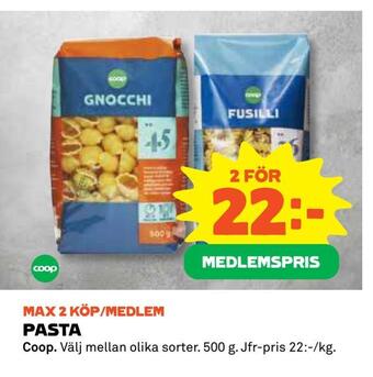 Coop Daglivs Pasta erbjuda