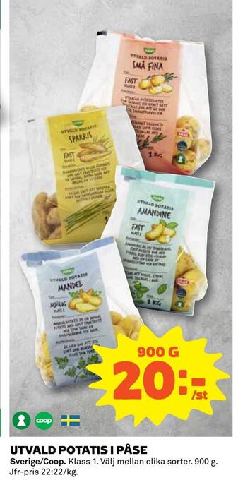 Coop Daglivs Utvald potatis i påse erbjuda