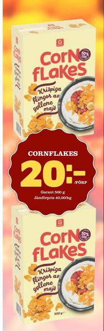 Din Mat Cornflakes erbjuda