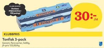 Hemköp Tonfisk 3-pack erbjuda