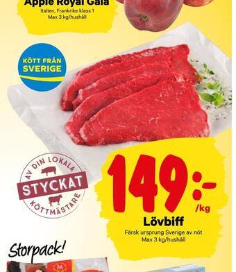 City Gross Lövbiff erbjuda