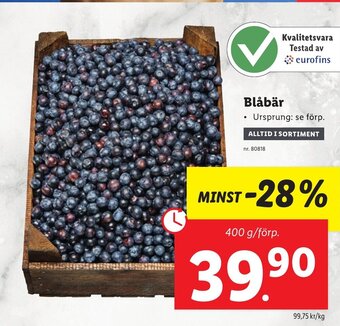 Lidl Blåbär erbjuda