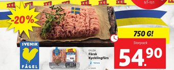 Lidl Gyllda Färsk kycklingfärs erbjuda
