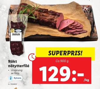 Rökt nötytterfilé
