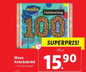 Lidl Wasa Knäckebröd erbjuda