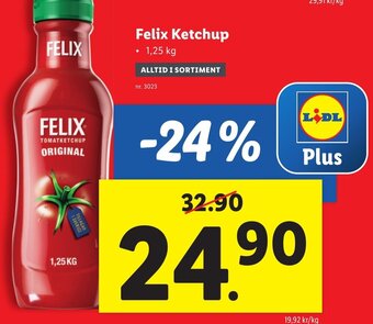 Lidl Felix Ketchup erbjuda