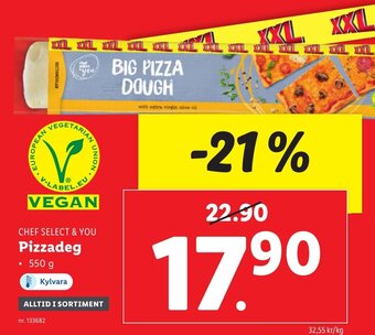 Lidl Chef Select & You Pizzadeg erbjuda