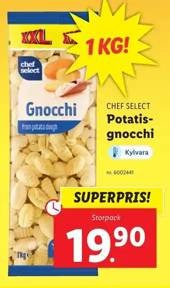 Lidl Chef Select Potatis gnocchi erbjuda