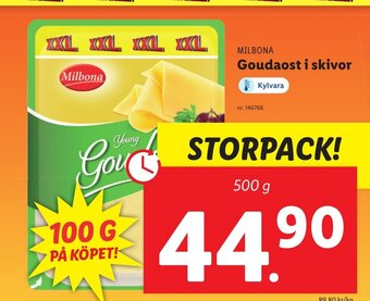 Lidl Milbona Goudaost i skivor erbjuda