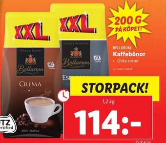 Lidl Bellarom Kaffebönor erbjuda