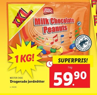 Lidl Mister Choc Dragerade jordnötter erbjuda