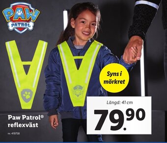 Lidl Paw Patrol Reflexväst erbjuda