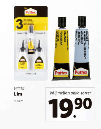 Lidl Pattex Lim erbjuda