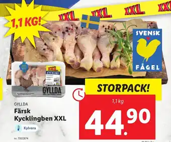 Lidl Gyllda Färsk kycklingben XXL erbjuda