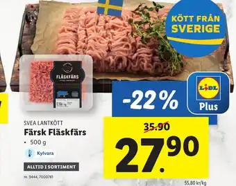 Lidl Svea Lantkött Färsk Fläskfärs erbjuda