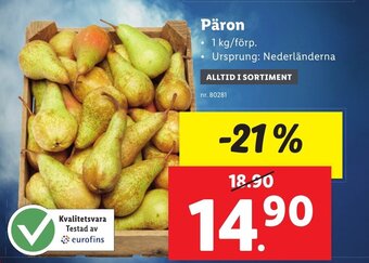 Lidl Päron erbjuda