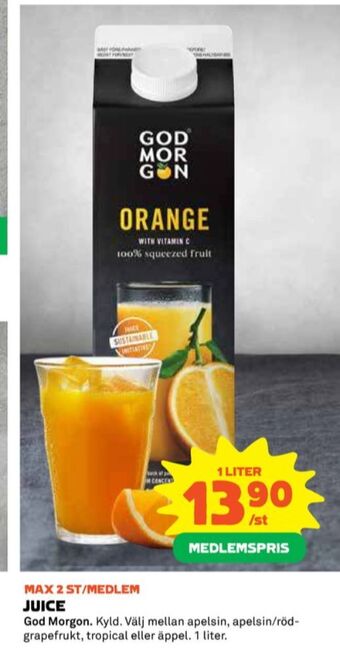 Coop God morgon juice erbjuda