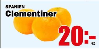 Matdax Clementiner erbjuda