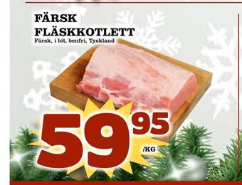 Matdax Färsk fläskkotlett erbjuda