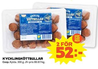 Stora Coop Kycklingköttbullar erbjuda