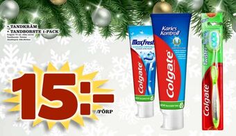 Matdax Colgate tandborste erbjuda